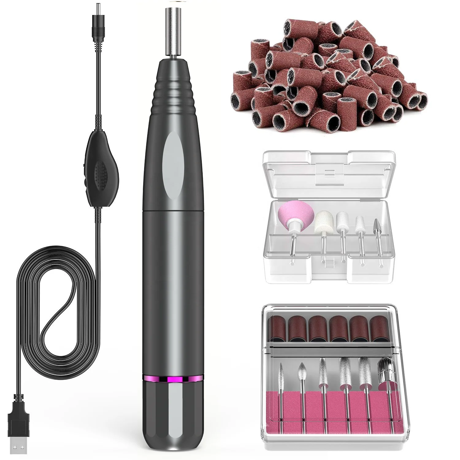 Factory Wholesale Pen Portable Nail Drill Polish Kit Electric Manicure Grinder