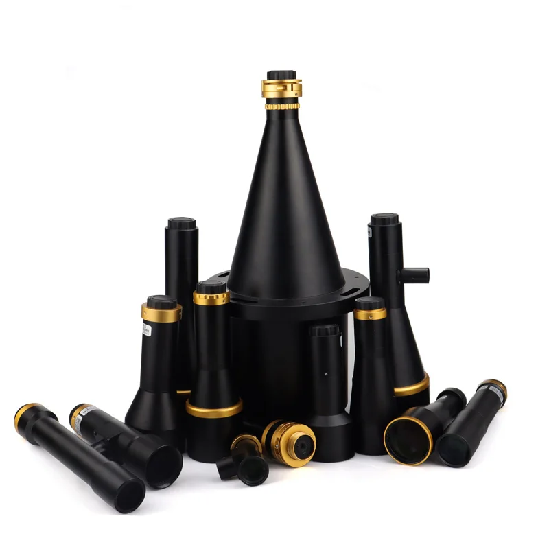 Высокое разрешение Регулируемая Диафрагма c mount 1x коаксиальный телецентрический промышленный