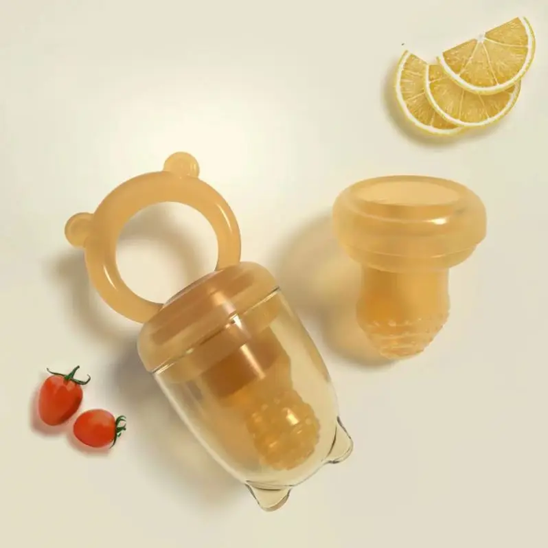 Teether Food Pacifier Silicone New Baby Ice Cream Fresh Fruit Feeder With Net