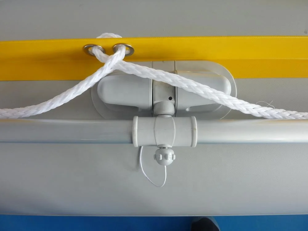 Aluminum Floor Inflatable Rescue Boat Hypalon/PVC Luxury Pontoon Boat