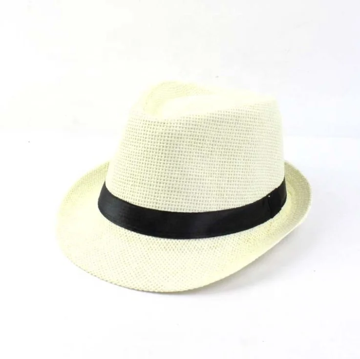 Cheap Promotional Paper Fedora Straw Hats Fashion Men Women Straw Hat Fedora factory price