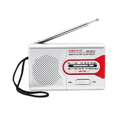 Factory Wholesale Mini Radio Receiver AM/FM Portable Radio Built in speaker Pocket radio DK-2013