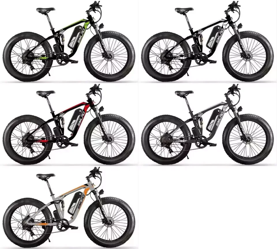 Popular Model Electric Mountain Bike 8V 500W 1000W 7 Speed Ebike Fort Suspension Electric Bicycle