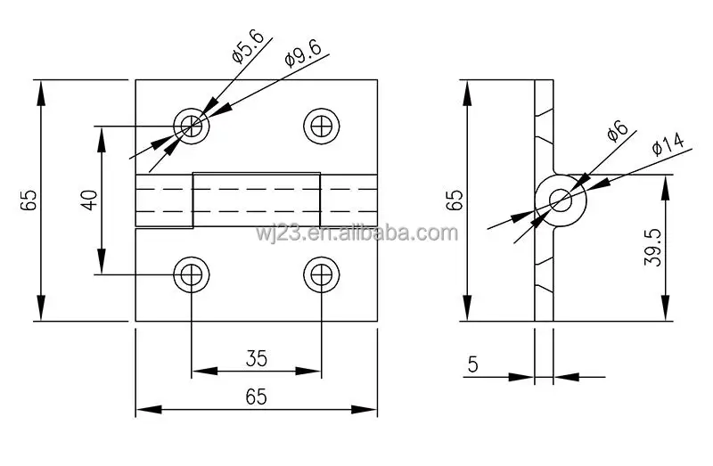 Guangyou cabinet hardware polishing use for equipment door 316 Stainless steel hinge