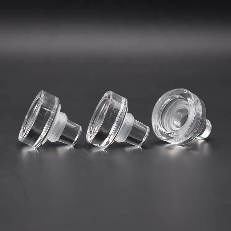 Glass Wine T Stopper for Liquor Bottles