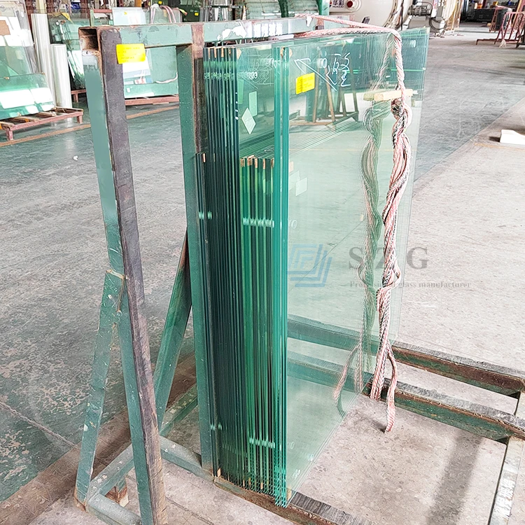 Ce Sgcc Certificate Laminated Safety Glass Price M2 6+6 8+8 10+10mm Thickness 0.76Pvb Sgp Clear Tempered Laminated Glass