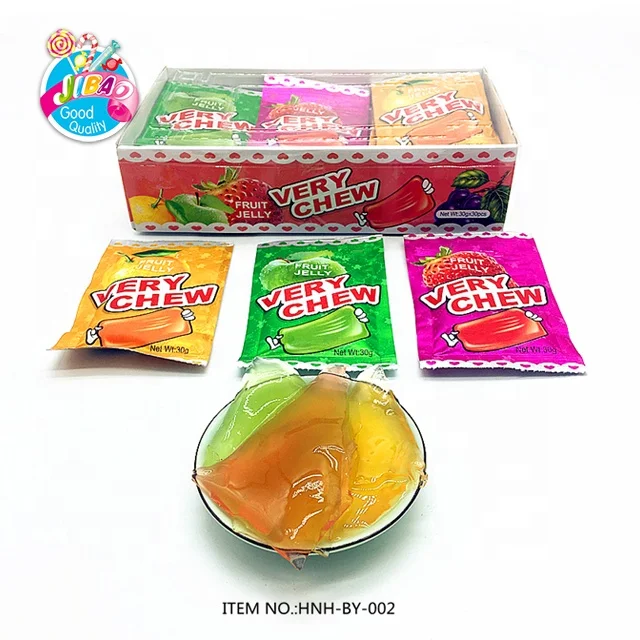 Children Cheap Halal Good Tasty Sweet Fruity Flavor Very Chew Fruit Jelly Candy