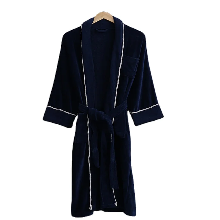 Kimono 100% Turkish Cotton Terry Cloth Bathroom Towel Shower Spa Robes Wholesale Bathrobe With Belt
