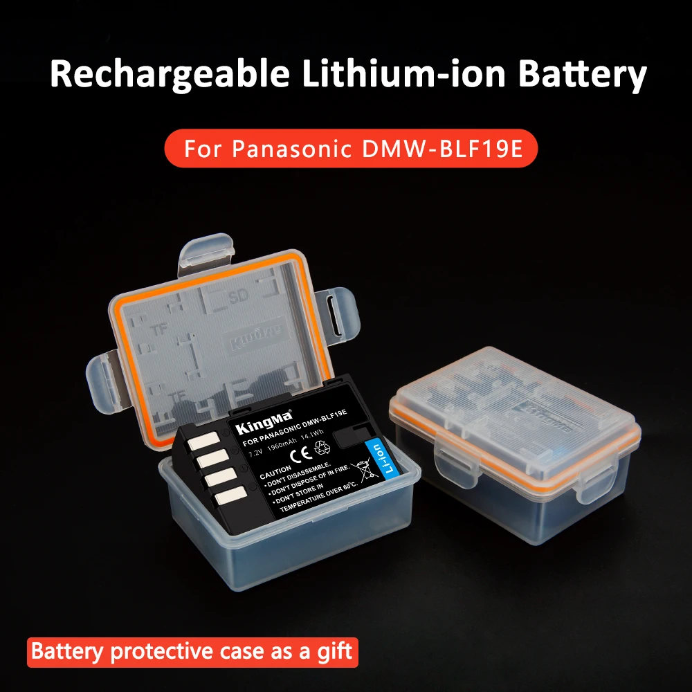 
KingMa Rechargeable camera battery DMW-BLF19E BLF19 for Panasonic GH3 