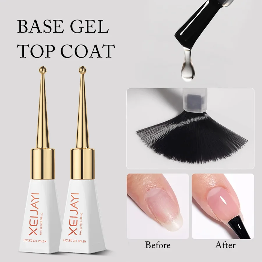 Top Coat Quality UV Nail Polish Soak Off Base Gel Functional Gel No-Wash Manicure Set Super Bright Therapy  Gel Nail Suppliers