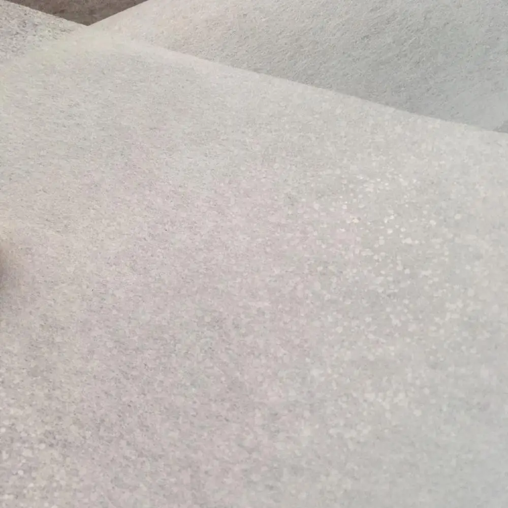  1050HF non woven fusing interlining Gum Stay Chemical Bond garment fusible Interlining HF