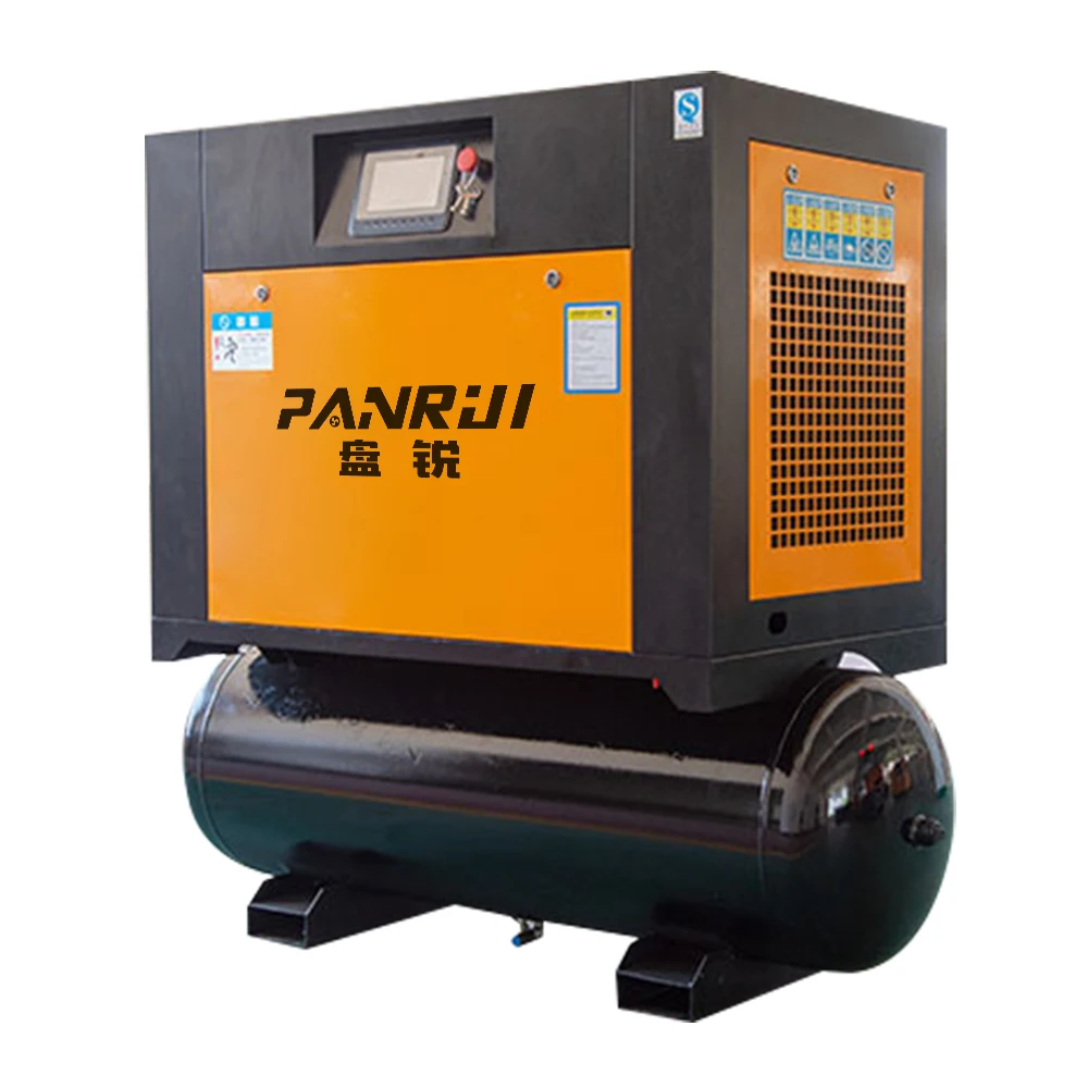 All in one 2.2kw 3HP 5.5kw 7HP 7.5kw 10HP 11kw 8bar 16bar rotary silent electric industrial screw air compressors compressor