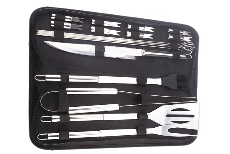 Factory direct sales Portable Small Order 6PCS BBQ Tools Grill Set Barbecue Accessory