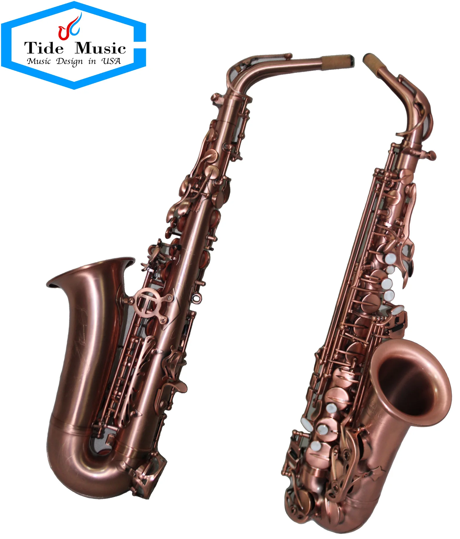 Wholesale Eb Alto Saxophone High Grade Antique Red Bronze With High-grade Case