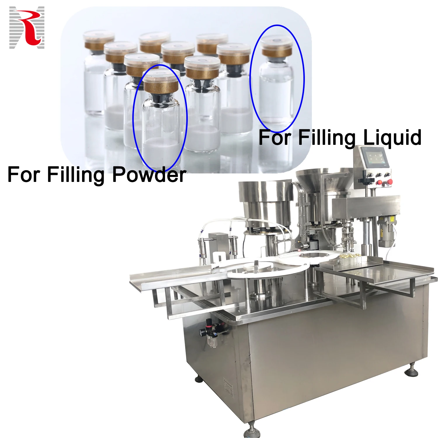 Automatic Capping Labeling Crimping Plastic Glass Penicillin Bottle Oral Liquid Vial Filling Machine