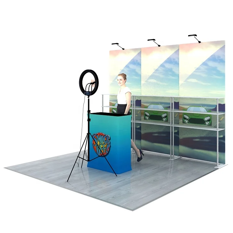 Portable Light Weight High Quality Reusable Advertising Modular Live Broadcast Backdrop