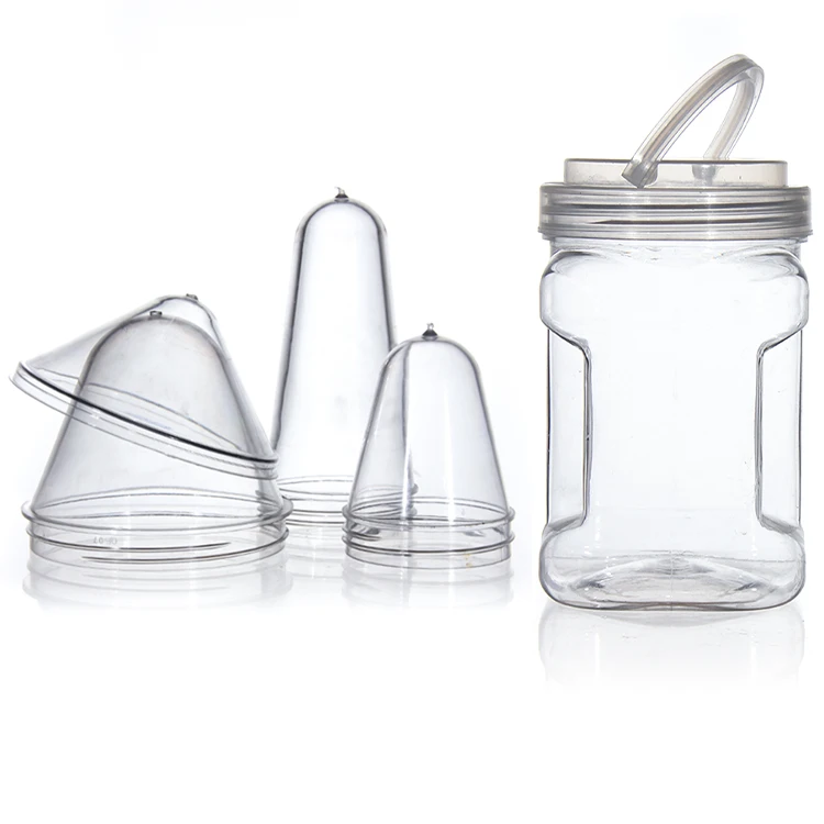 Factory Price Transparent White Amber 85mm 100mm Wide Mouth Preform With Can Package