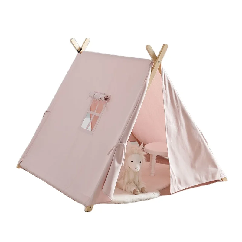 Asweets Kids Indoor Cotton Canvas Teepee A Frame Playhouse Play House Tent