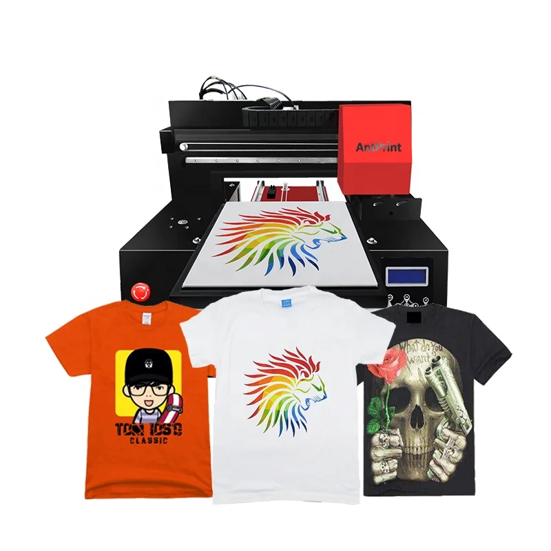 Best Price 12 color inkjet type direct to clothes automatic a4 a3 a2 dtg printer