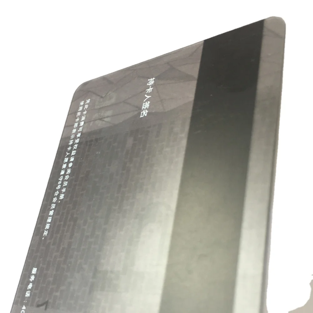 Customization Matte Transparent clear PVC Vip Card Print 125Khz Tk4100 RFID Business with Magnetic Stripe