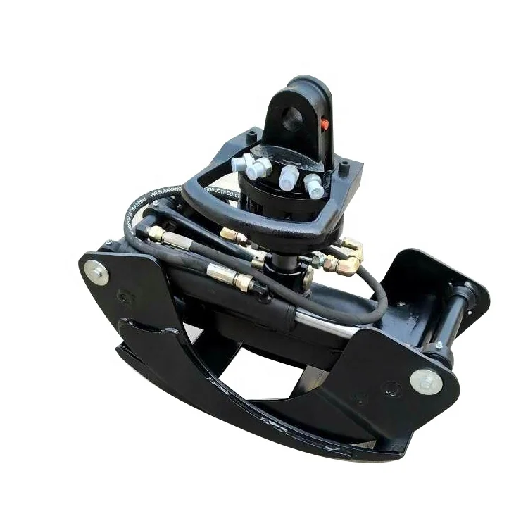 mini hydraulic excavator ATV trailer spare parts log wood  bucket grab grip gripper  for gravels