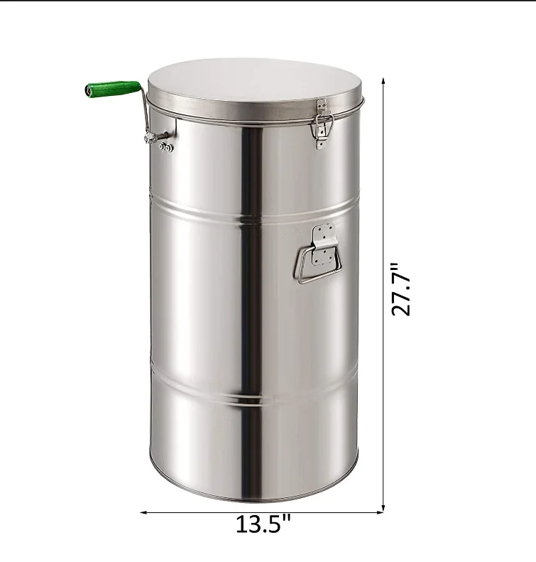 2 рамки, ручная полностью закрытая медовая центрифуга с пластиковой медовой задвижкой, экстрактор меда