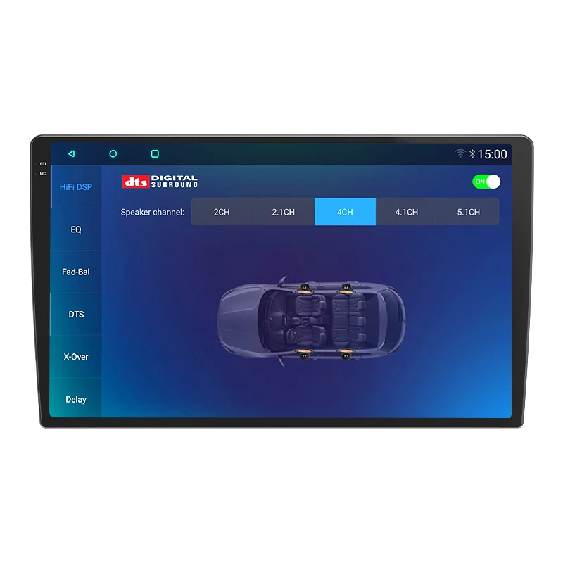 Qualcomm 3987 Octa Core Carplay 4G 6G 8G Android 9 10.36 Inch Car Radio Stereo