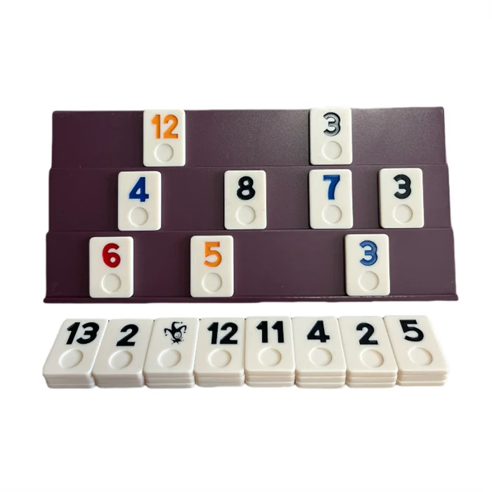 Wholesale Rummy Tiles Game Travel Games Rummy Board Game Rummy Set 4 Anti-Skid Durable Trays