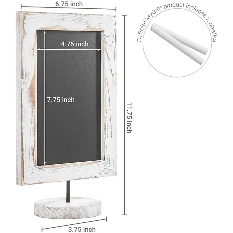 Washed white desktop memorandum Message Board wooden blackboard