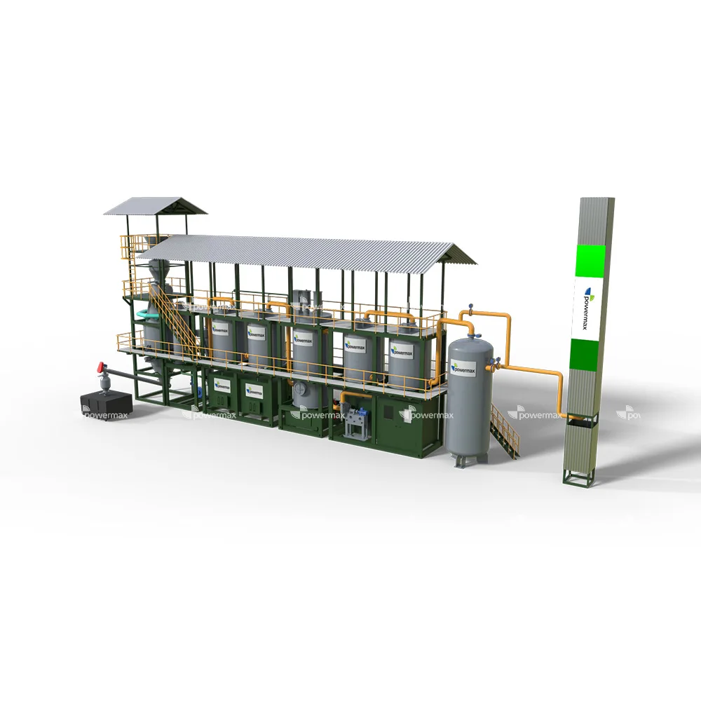 Framework Structure of Bamboo Processing Waste Power Generation System Biowatt 500 Biomass power plant