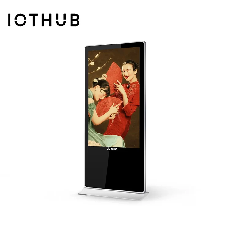 IOTHUB 55 Inch Indoor Floor Stand Lcd Touchscreen Digital Signage And Advertising Display