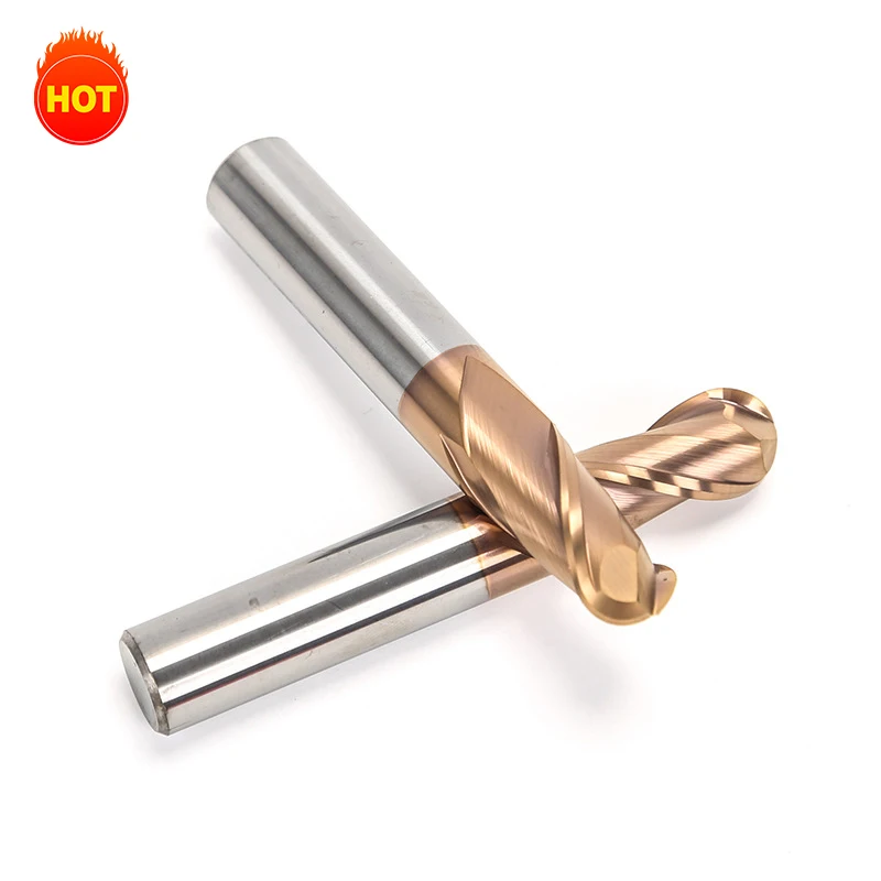 Borui HRC 45/55/60/65 Parallel Shank Solid Tungsten Carbide End Mill CNC End Milling Cutter for Stainless Steel Metal