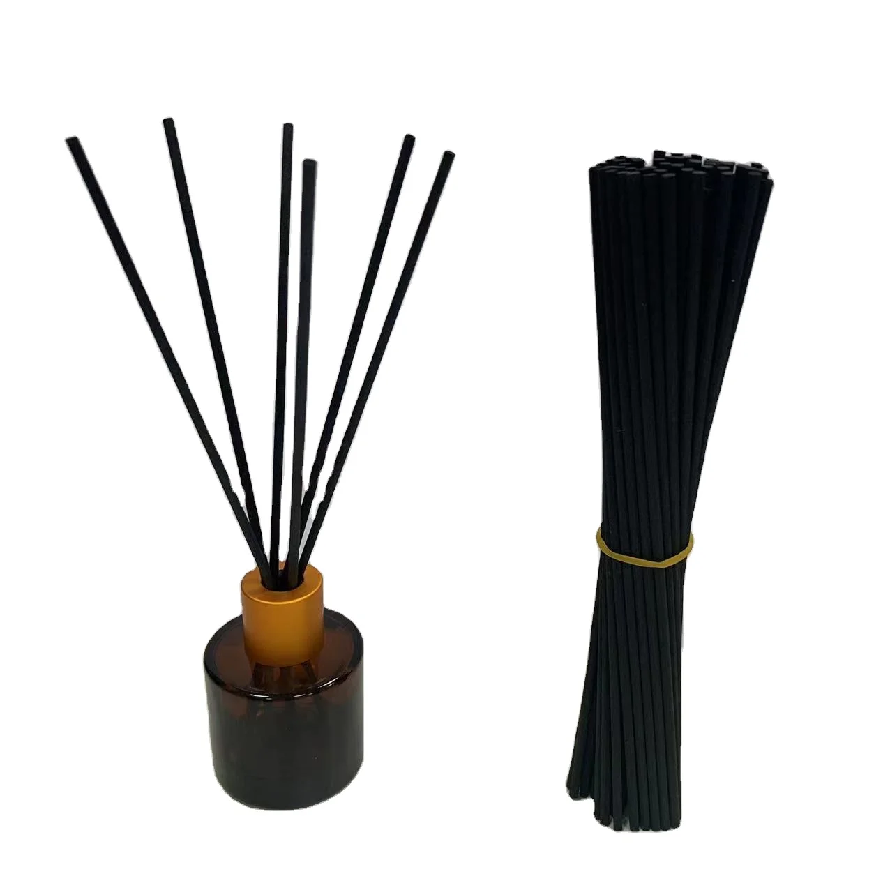 Car & Home Used Air Freshener Reed Diffuser Aroma Essential Oil Black Fiber Fragrance Reed Diffuser Stick