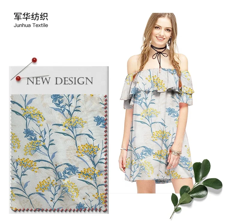 Factory direct sale Fashion new design Digital printed fabric Dress female loading The fabric