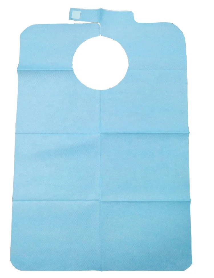 Hot sale waterproof disposable apron /bibs for dental/examination