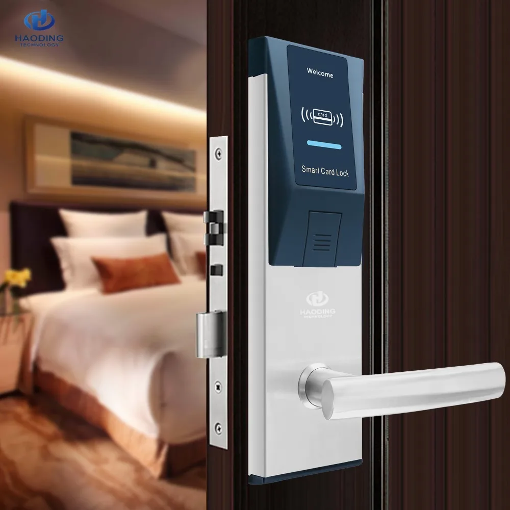 Best Selling  American European standard mortise RFID hotel card door lock system with free management software