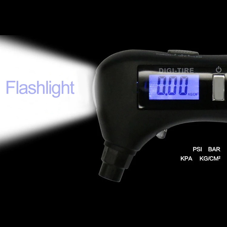 Датчик давления в шинах автомобильный с ЖК-дисплеем, манометр со стеклянным молотком и ремнем безопасности, с подсветкой, для экстренных ситуаций