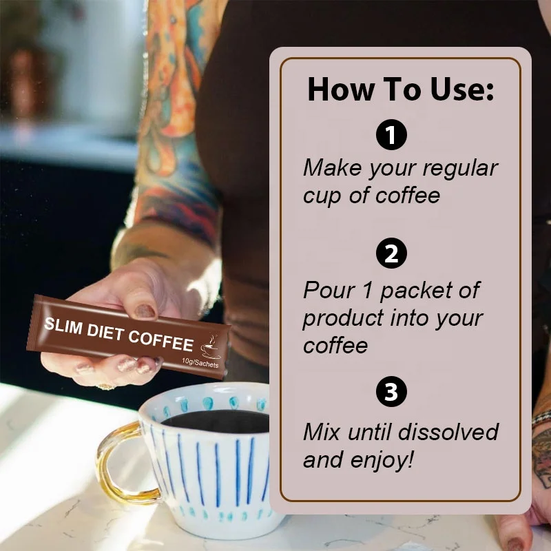 Private Label Fast Burn Control Coffee Body Shaped Skinny Flat Tummy Detox Diet Coffee Products for Slim Minceur Perte De Poids