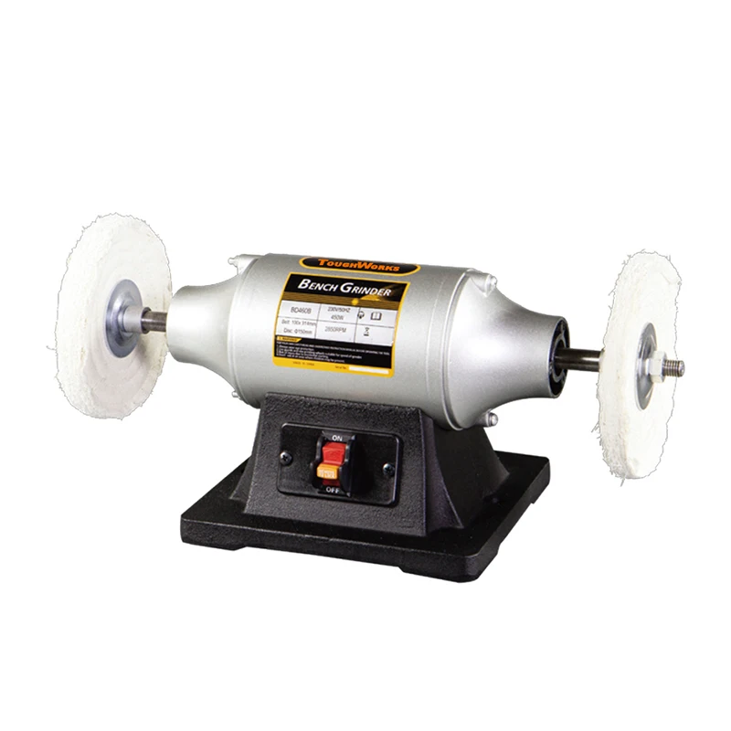 
Top selling 6inch 200mm cast iron base Bench Polisher Buffer Polishing Machine heavy duty Powerful bench buffer with wheels 