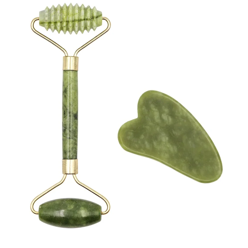new products jade roller set massage facial ade roller and gua sha electric jade roller
