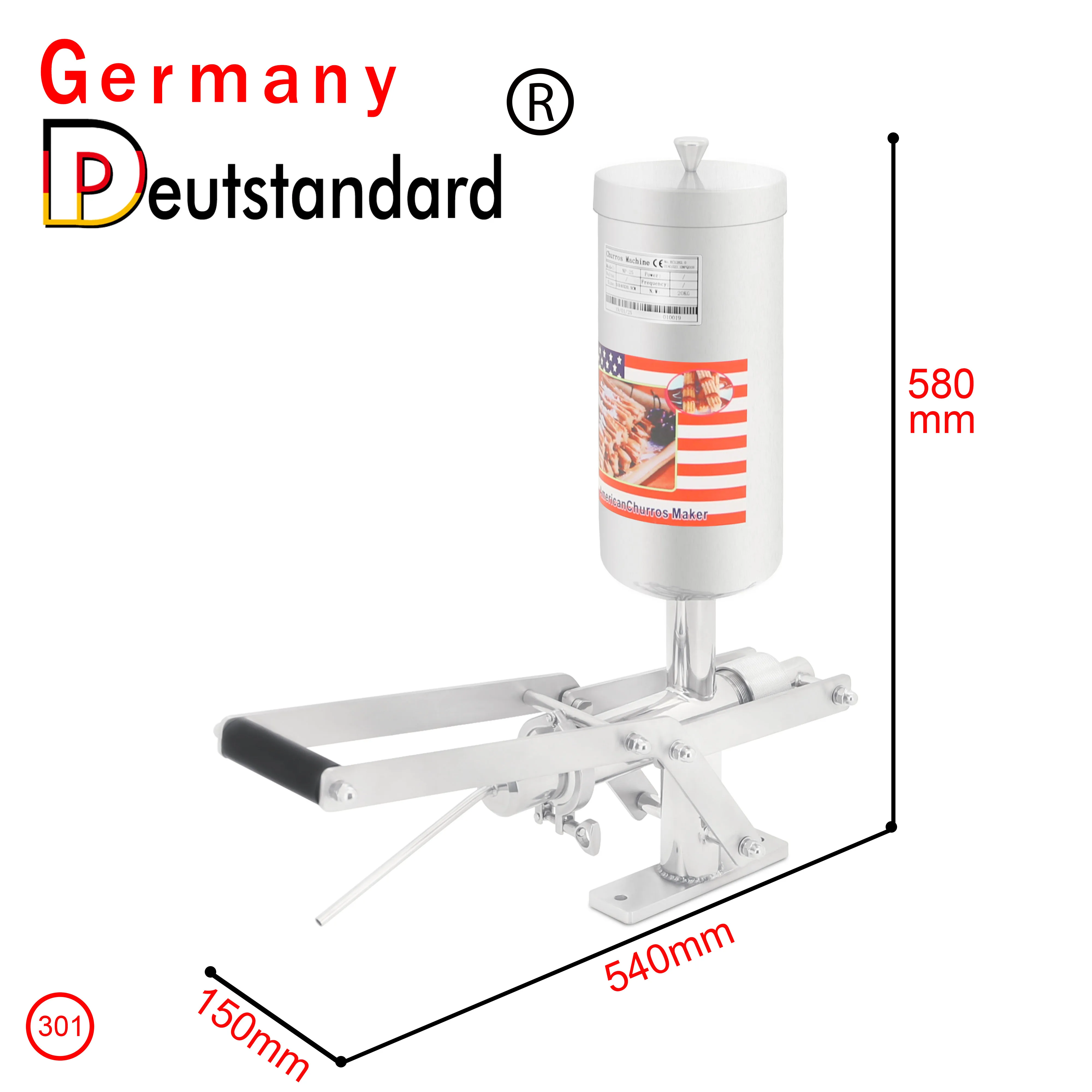 Germany Deutstandard food truck machine churros filling machine churros machine for sale
