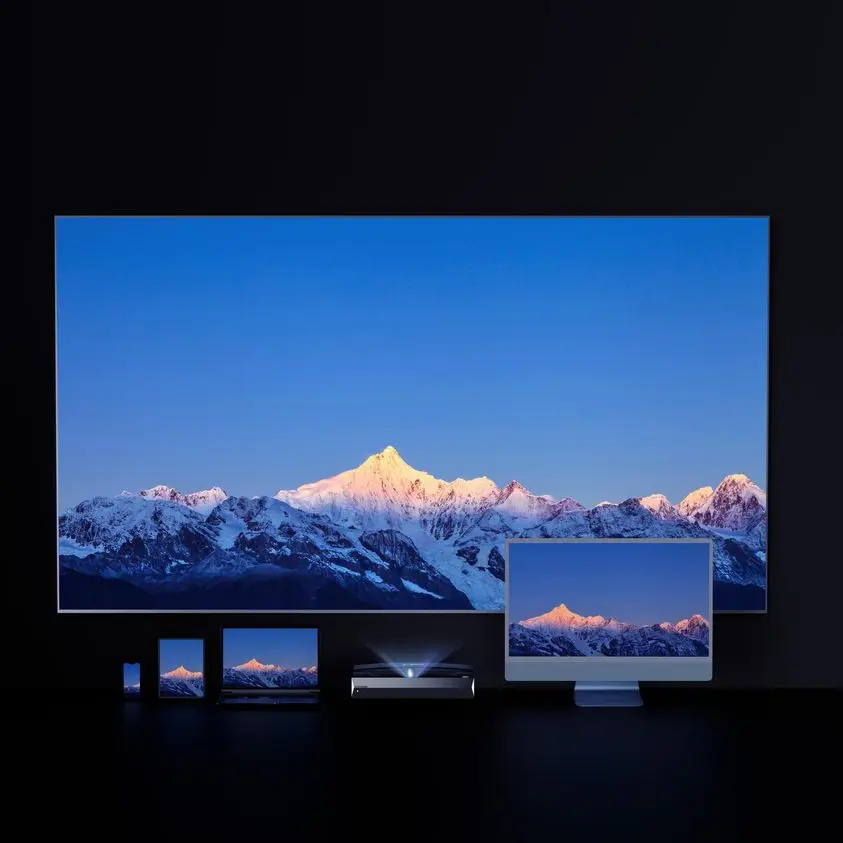 TELON Manufacture 110 120 150 inch Ambient Light Rejecting Projector Screen Long Throw Projector Screen