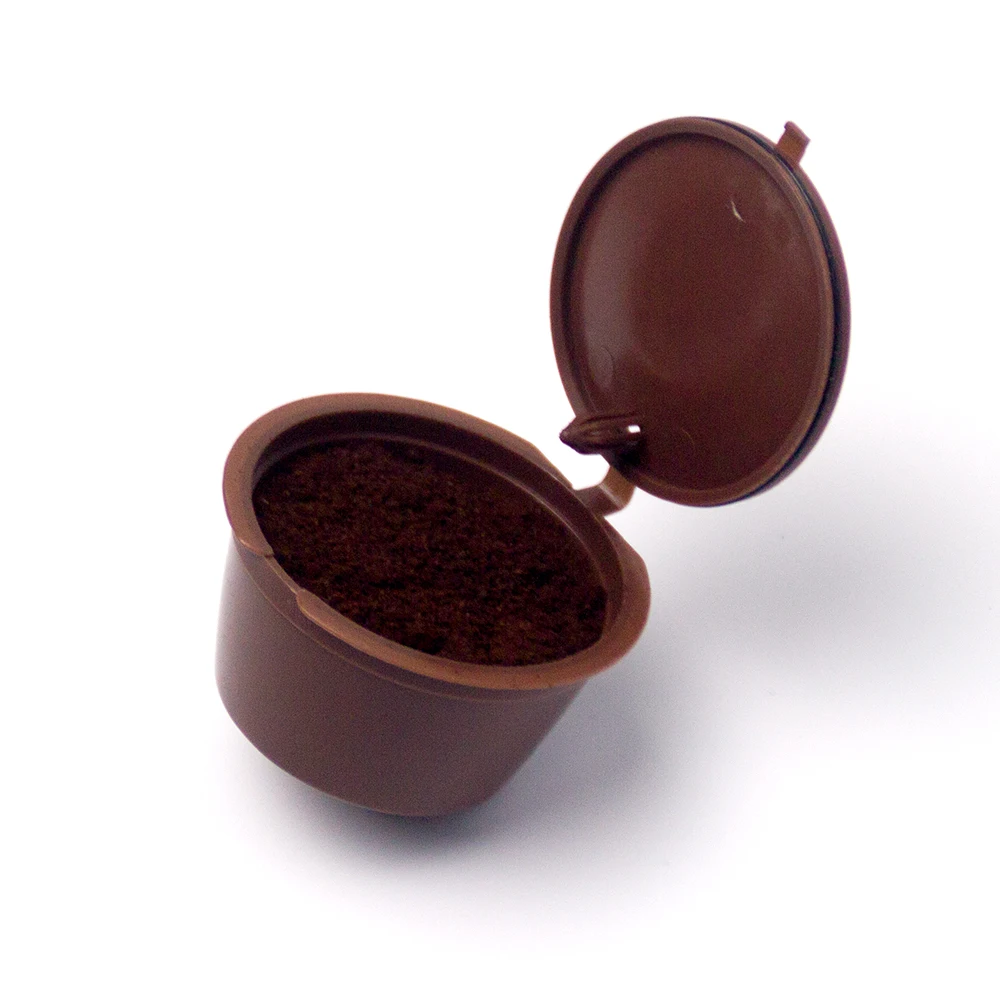 Многоразовые кофейные капсулы Everich для кофейных капсул DOLCE GUSTO многоразовые фильтры из пластика с ложкой высокое