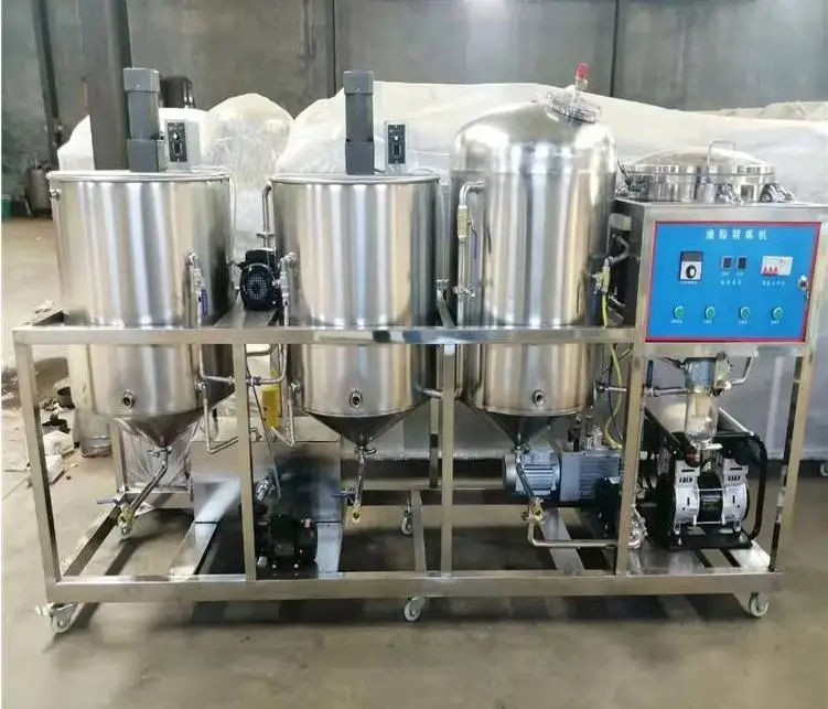High quality 1T/D small scale palm oil refining machine with fractionation