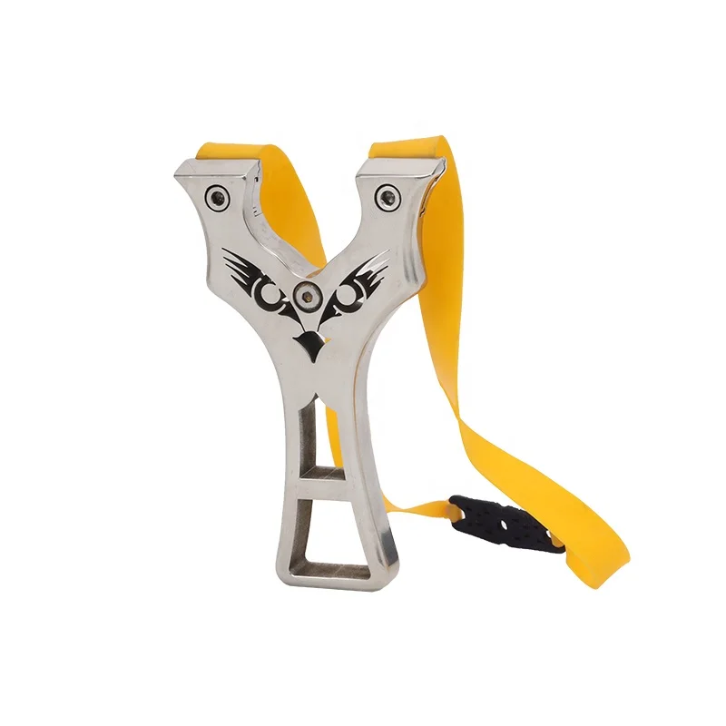 Professional hunting stainless steel Slingshot is novel and powerful. It is used for shooting and hunting