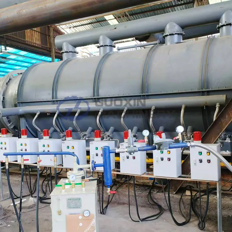 Drum type continuous carbonizer coal carbonization furnace rotary kiln reactor pyrolysis hot air carbonization stove for coal