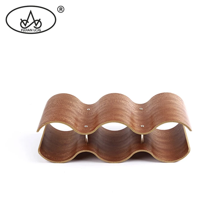 High quality willow wooden countertop wine rack designs