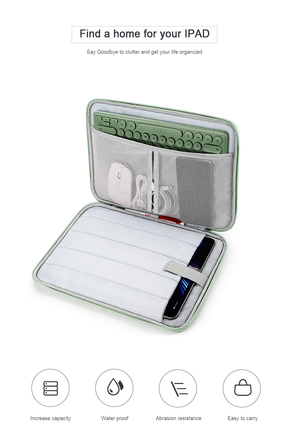 Custom Logo Factory wholesale Slim Portable Durable Tablet Case Sleeve Bag for iPad Bag Pouch 9.8 10.2 10.9 12.9 inch