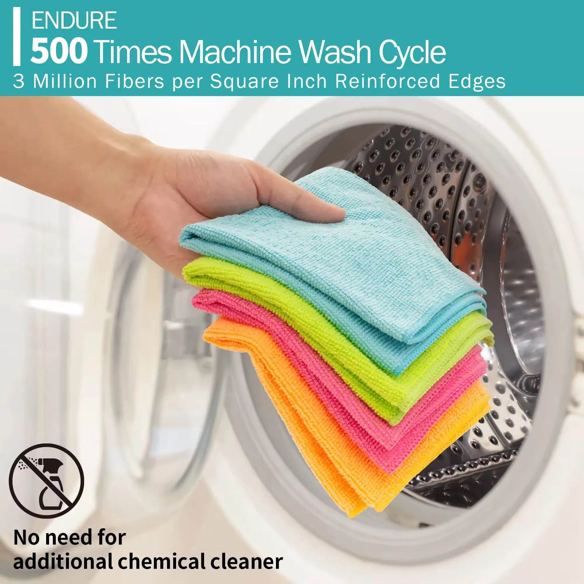 Customizable Microfiber Household Cleaning Towel Premium Microfiber Cloth for Effective Cleaning