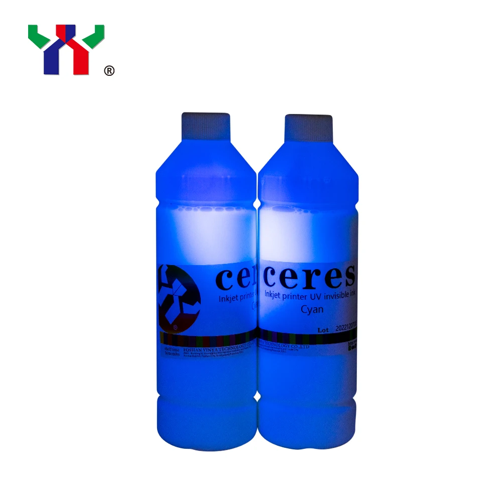 Water-based UV invisible ink for inkjet printer,colorless to blue,100ml/bottle